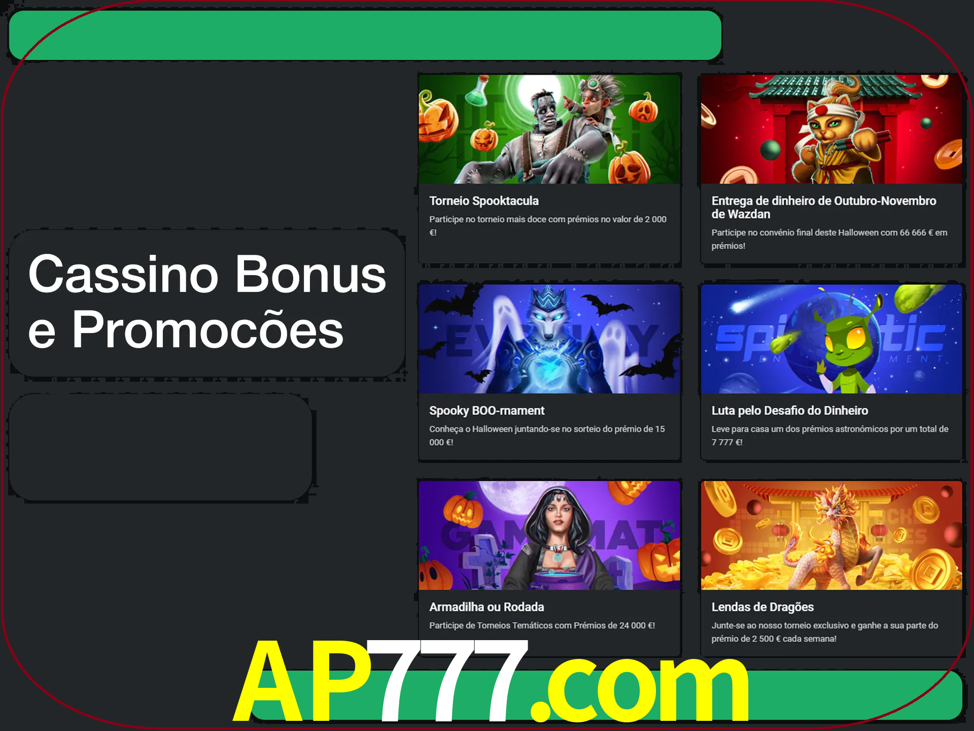 Verifique se há novos bônus de cassino para reivindicar.
