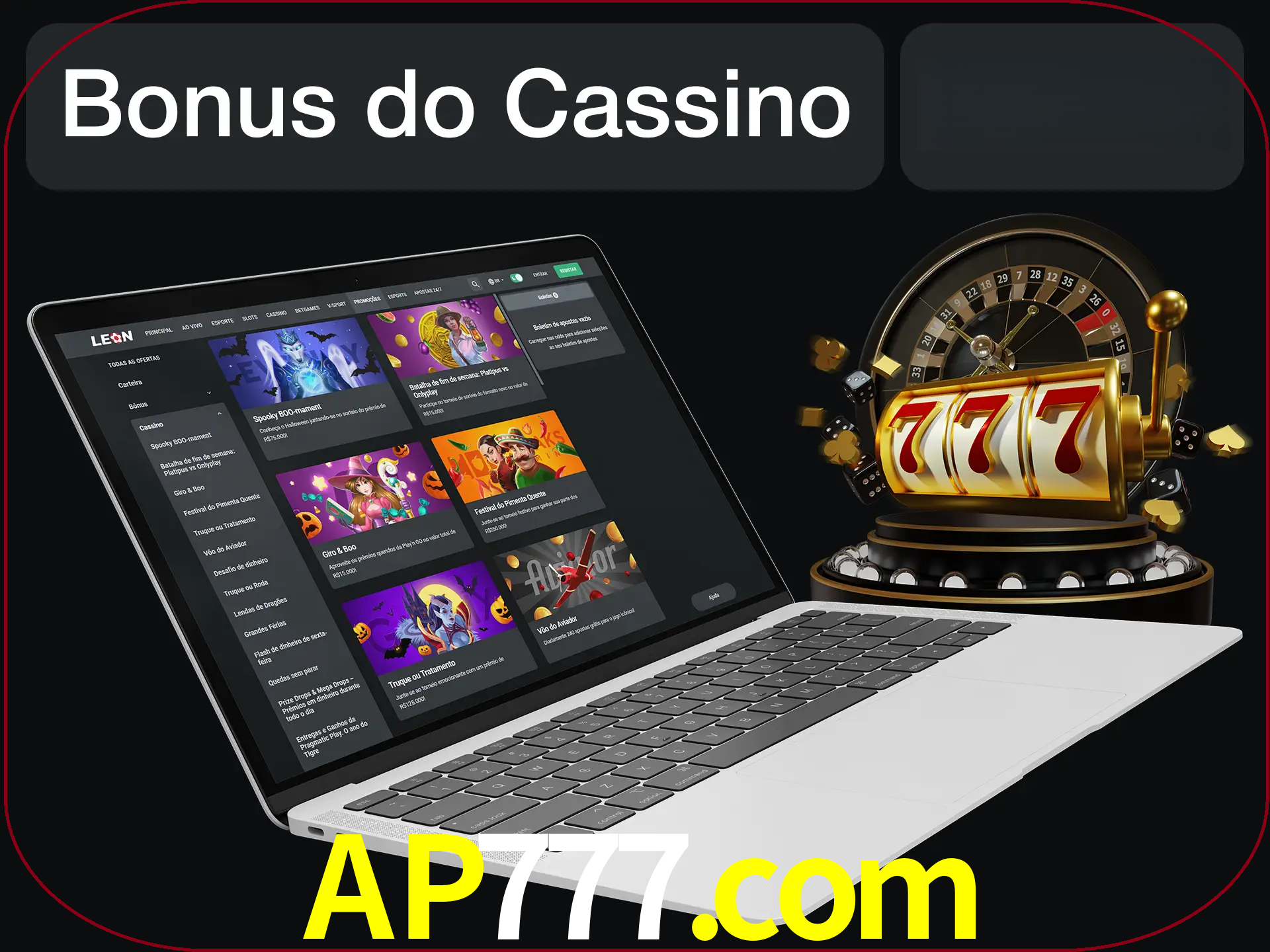 Use o bônus do cassino para começar melhor.
