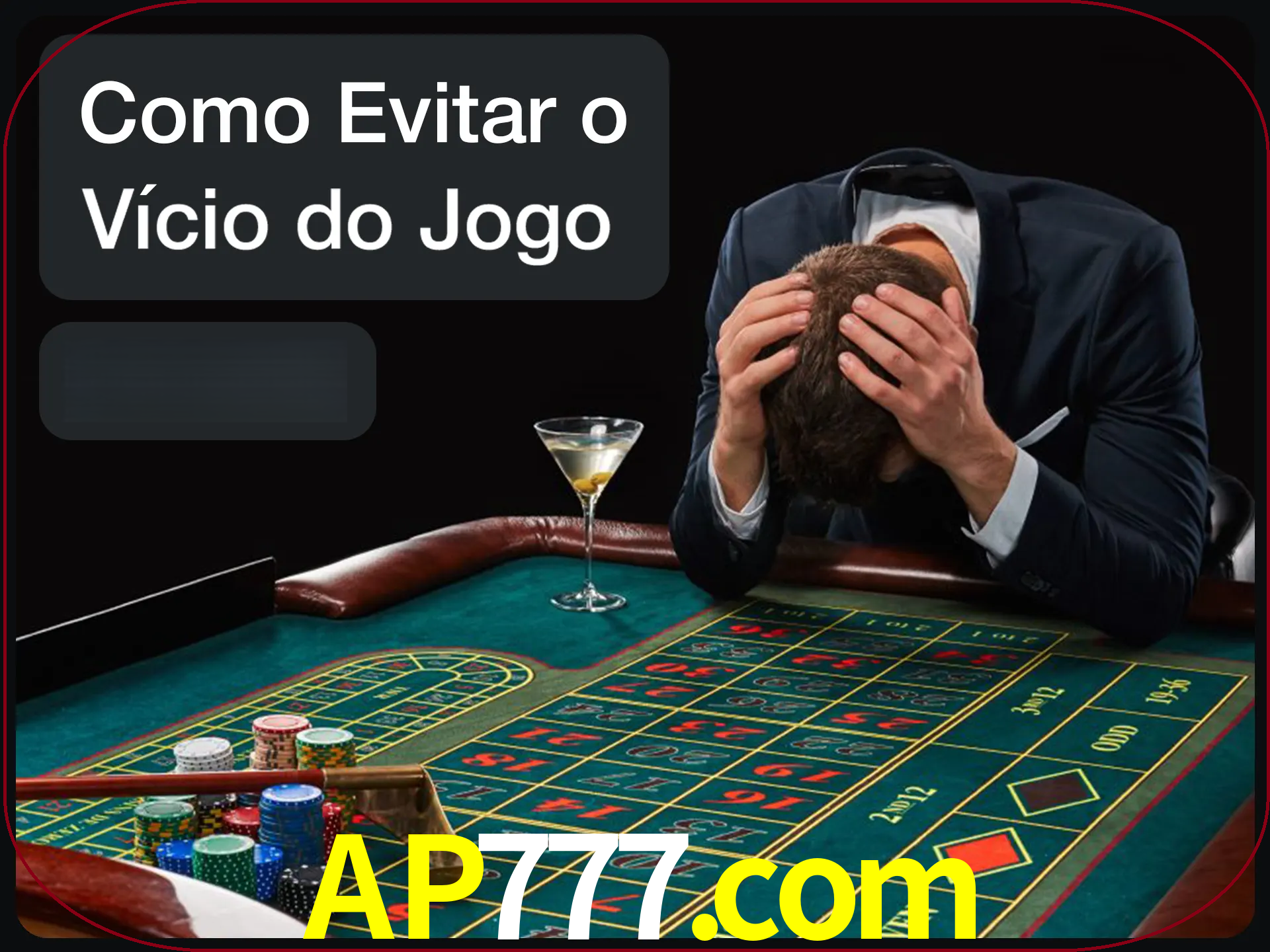 Você é responsável por cada uma de suas apostas.